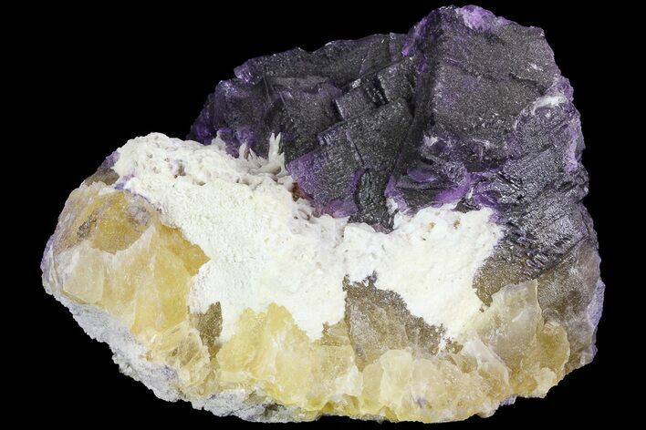 Purple & Yellow Fluorite Wi Bladed Barite - Cave-in-Rock #73942